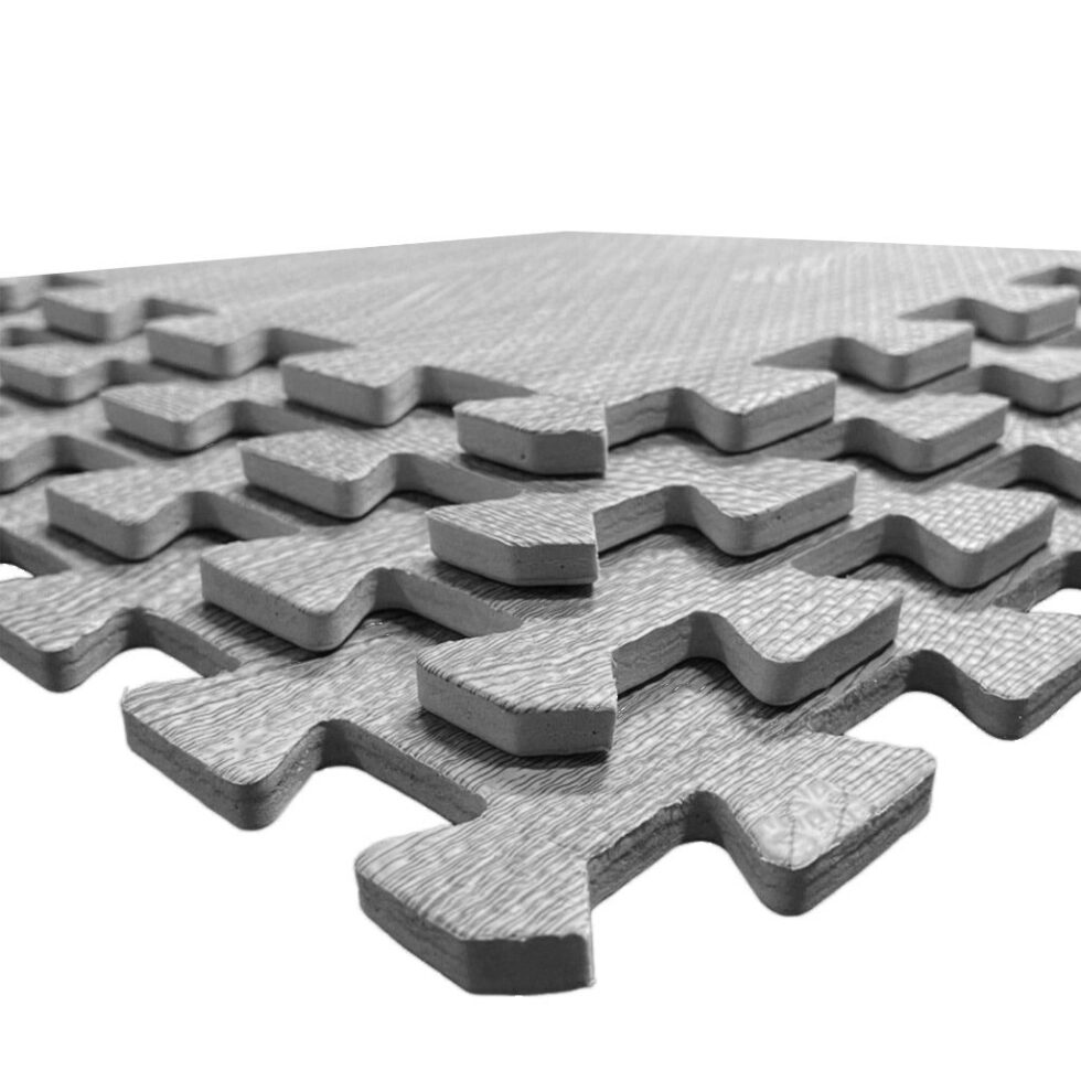 10mm Jigsaw Mat, Grey Parquet - T model (Pack of 4 units) | Detail