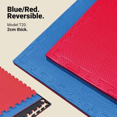 20mm Reversible Jigsaw Mat, Red/Blue - T model | Reversible Color