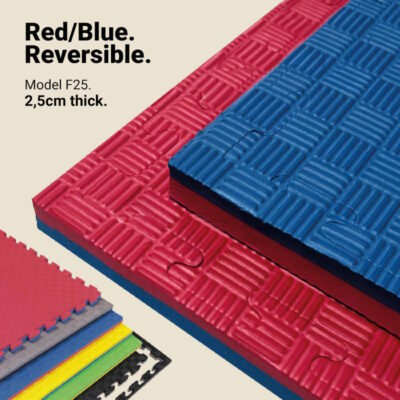 25mm Reversible Jigsaw Mat, Red/Blue - 5 lines model | Reversible Color