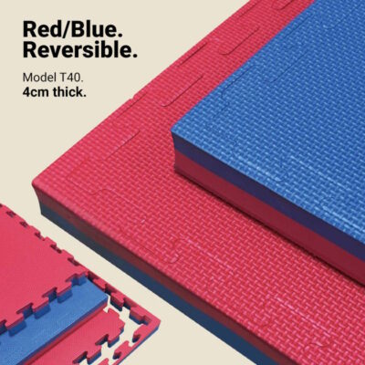 40mm Reversible Jigsaw Mat, Red/Blue - T model | Reversible Color
